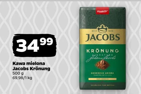 Kawa mielona Jacobs Krönung promocja w Netto
