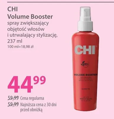 Volume Booster spray zwiększający objętość włosów i utrwalający stylizację promocja w Hebe