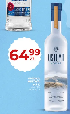Wódka Ostoya promocja w Duży Ben