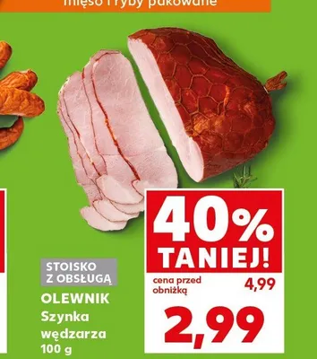Szynka wędzarza Olewnik promocja w Kaufland