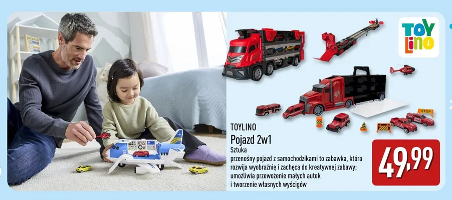 Pojazd 2w1 Toylino promocja w Aldi