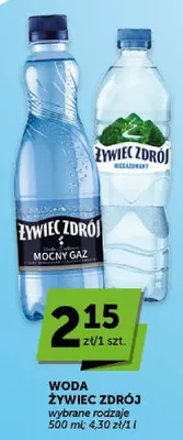 Woda Żywiec Zdrój wybrane rodzaje promocja w Groszek