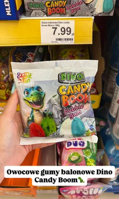 Gumy balonowe Sweet 'n Fun Dino Candy Boom promocja w Dino