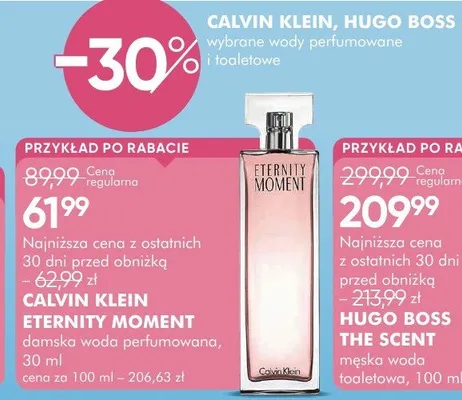 Damska woda perfumowana Eternity Moment promocja w Super-Pharm