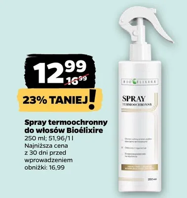 Spray termochronny do włosów promocja w Netto