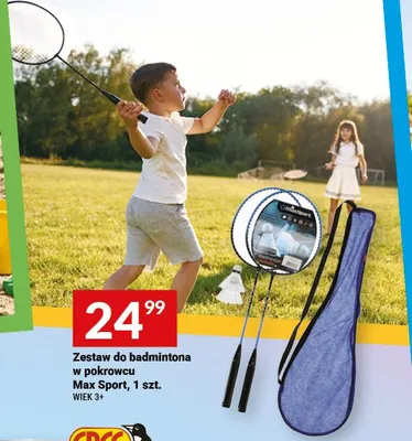 Zestaw do badmintona w pokrowcu Max Sport promocja w Twój Market