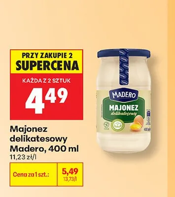 Majonez delikatesowy Madero promocja w Biedronka