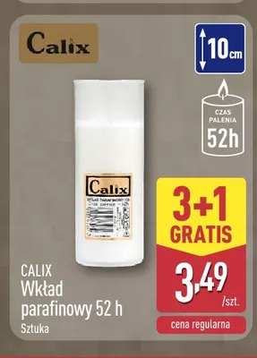 Wkład parafinowy 52 h Calix promocja w Aldi