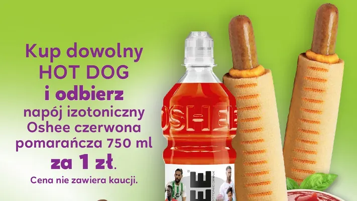 Napój izotoniczny Oshee czerwona pomarańcza promocja w Stokrotka