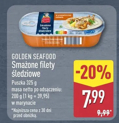Smażone filety śledziowe promocja w Aldi
