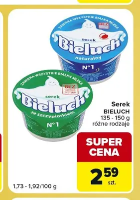 Serek Bieluch promocja w Carrefour Market