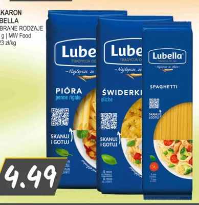 Makaron Lubella Pióra Penne Rigate promocja w Słoneczko