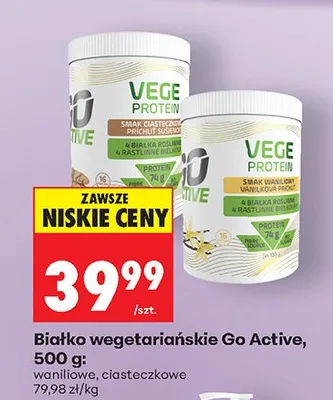 Białko wegetariańskie, ciasteczkowe promocja w Biedronka
