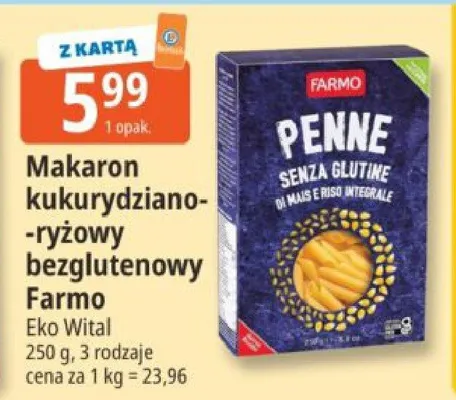 Makaron kukurydziano-ryżowy bezglutenowy promocja w Leclerc