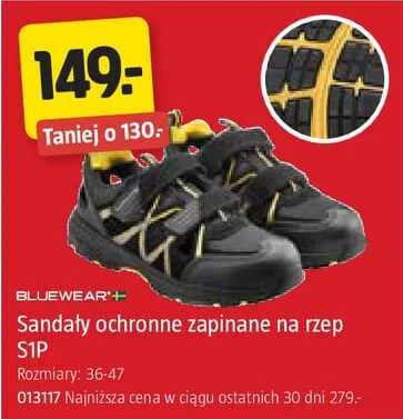 Sandały ochronne zapinane na rzep Bluewear S1P rozmiary 36-47 promocja w Jula