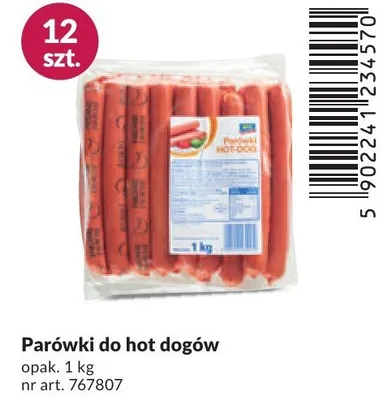 Parówki do hot dogów promocja w Makro