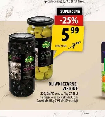 Oliwki zielone Smak promocja w Arhelan