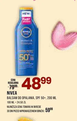 Balsam do opalania Nivea SPF 50+ promocja w Drogerie Natura