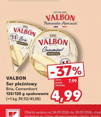 Ser pleśniowy Brie Valbon promocja w Kaufland
