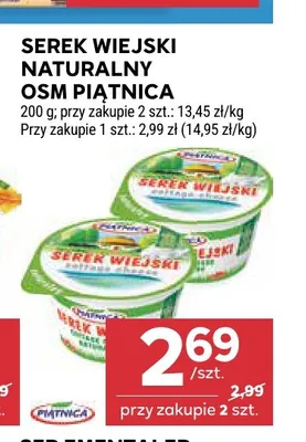 Serek wiejski naturalny OSM Piątnica promocja w Stokrotka