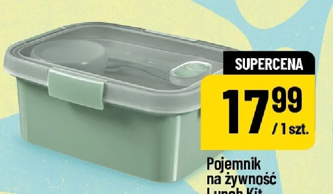 Pojemnik na żywność lunch kit pojemność 1.2l 1szt. POLOmarket promocja w POLOmarket