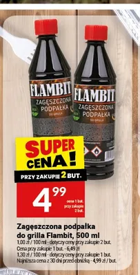 Zagęszczona podpałka do grilla Flambit promocja w Twój Market