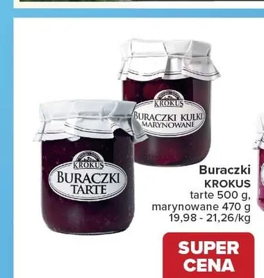 Buraczki tarte Krokus promocja w Carrefour
