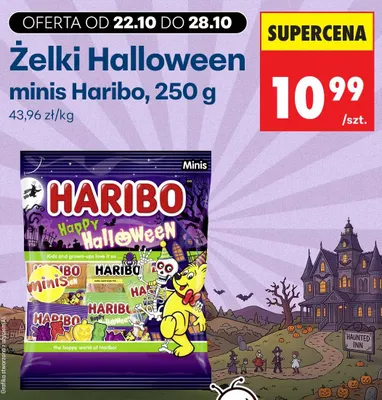 Żelki Halloween minis Haribo promocja w Biedronka