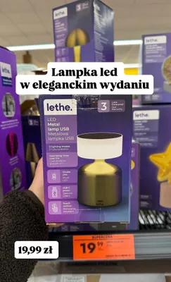 Lampka LED metalowa USB promocja w Biedronka