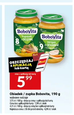 Obiadek BoboVita warzywa ze schabem i kluseczkami promocja w Twój Market