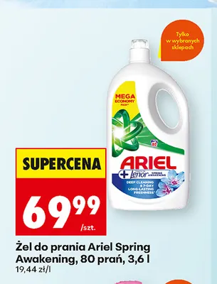 Żel do prania Ariel Spring Awakening 80 prań promocja w Biedronka