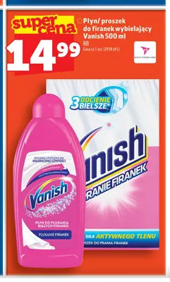 Proszek do firanek wybielający Vanish promocja w TOPAZ