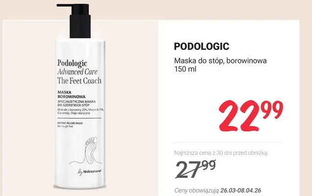 Maska do stóp, borowinowa promocja w Rossmann