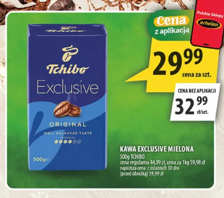 Kawa mielona Tchibo Exclusive promocja w Arhelan