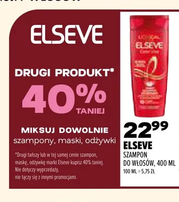 Szampon do włosów Elseve promocja w Drogerie Natura