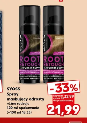 Spray maskujący odrosty Syoss promocja w Kaufland