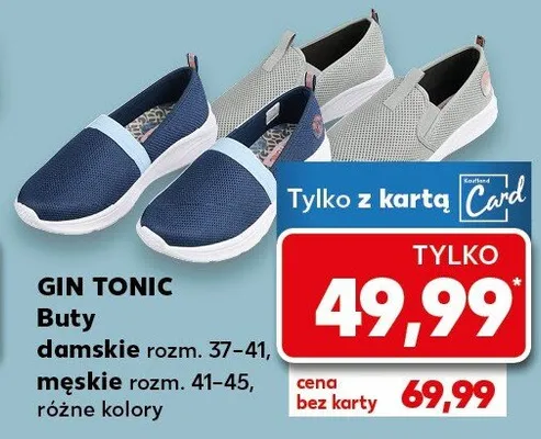 Buty damskie rozm. 37-41, męskie rozm. 41-45, różne kolory promocja w Kaufland