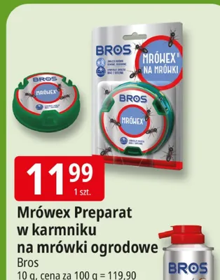 Mrówex Preparat w karmniku na mrówki ogrodowe Bros promocja w Leclerc
