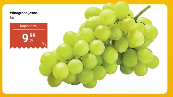 Winogrono jasne luz promocja w Dino