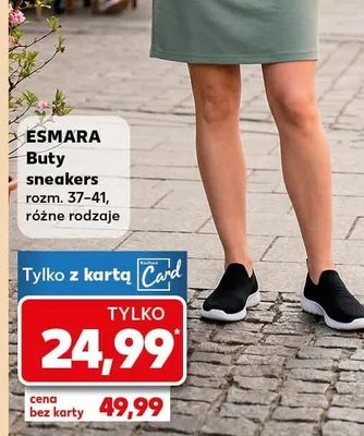 Buty sneakersy, różne rodzaje promocja w Kaufland