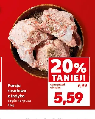 Porcja rosołowa z indyka część korpusu promocja w Kaufland