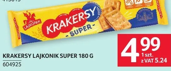 Krakersy Lajkonik Super 180 g promocja w Selgros