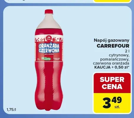 Napój gazowany pomarańczowy Carrefour promocja w Carrefour Market