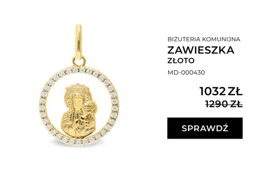 Zawieszka złoto promocja w Briju