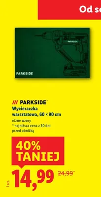 Wycieraczka warsztatowa PARKSIDE 60 × 90 cm promocja w Lidl