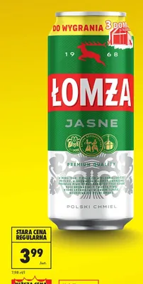 Piwo Łomża jasne pełne promocja w Biedronka