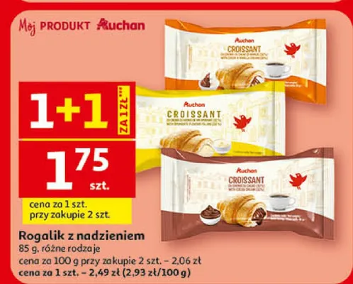 Rogalik z nadzieniem promocja w Auchan