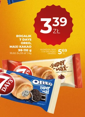 Rogalik 7 Days Oreo promocja w Duży Ben
