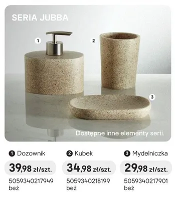 Mydelniczka GoodHome Jubba beżowa promocja w Castorama