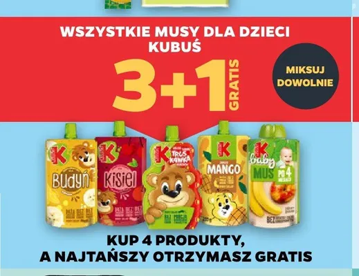 Mus Kubuś truskawka promocja w Netto